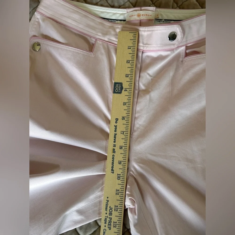 Tory Burch Blush Pink High‎ Rise Tailored Pants Size 4 Preppy Country Club